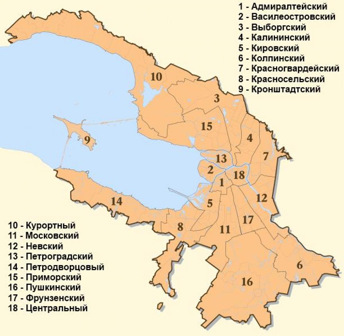 Plan districts St Petersburg